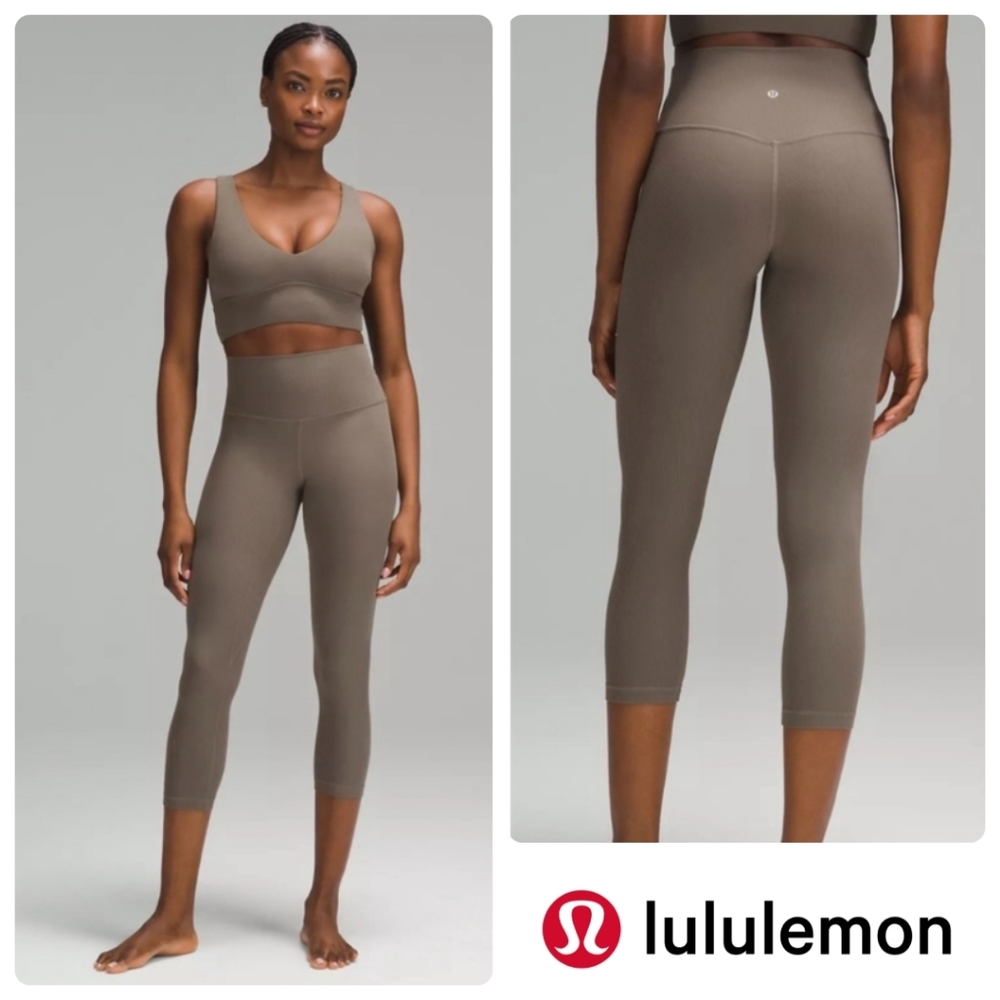 Lululemon Align Ribbed HR crop 23"